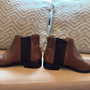 Womens Brown Leather Chelsea Boots